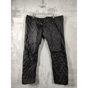 Joe Rocket Black Quilted Motorcycle Pant Liner Mens Large Thermal Insulated Zip